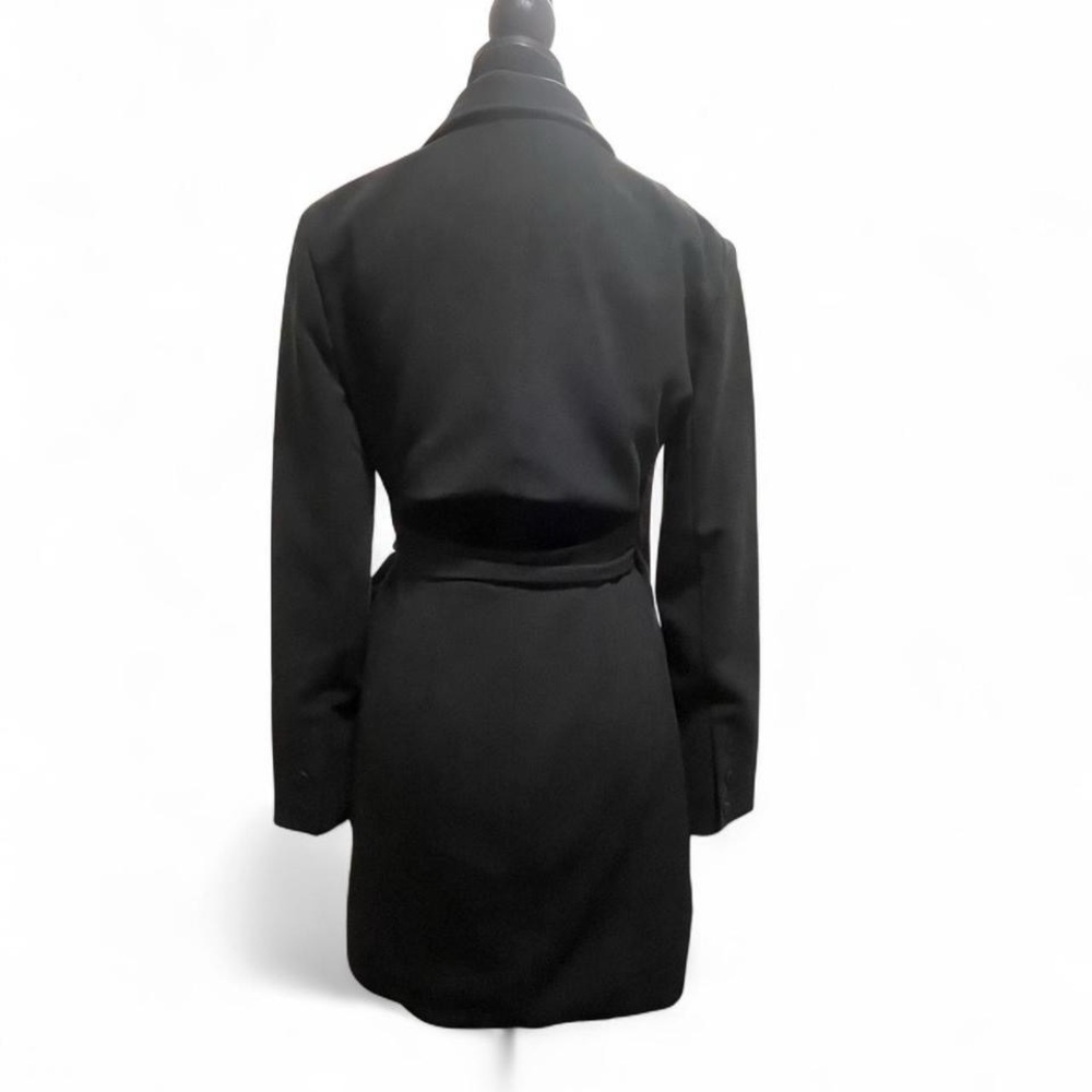 Anthropologie Black Blazer Mini Dress with Open Back Sz 4 NWT - Picture 4 of 11